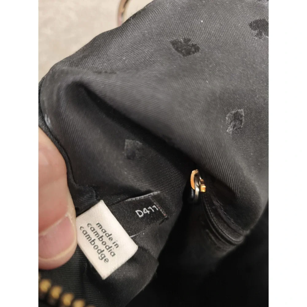 Kate Spade New York‎ Black Pebbled Leather Hobo Shoulder Bag Purse